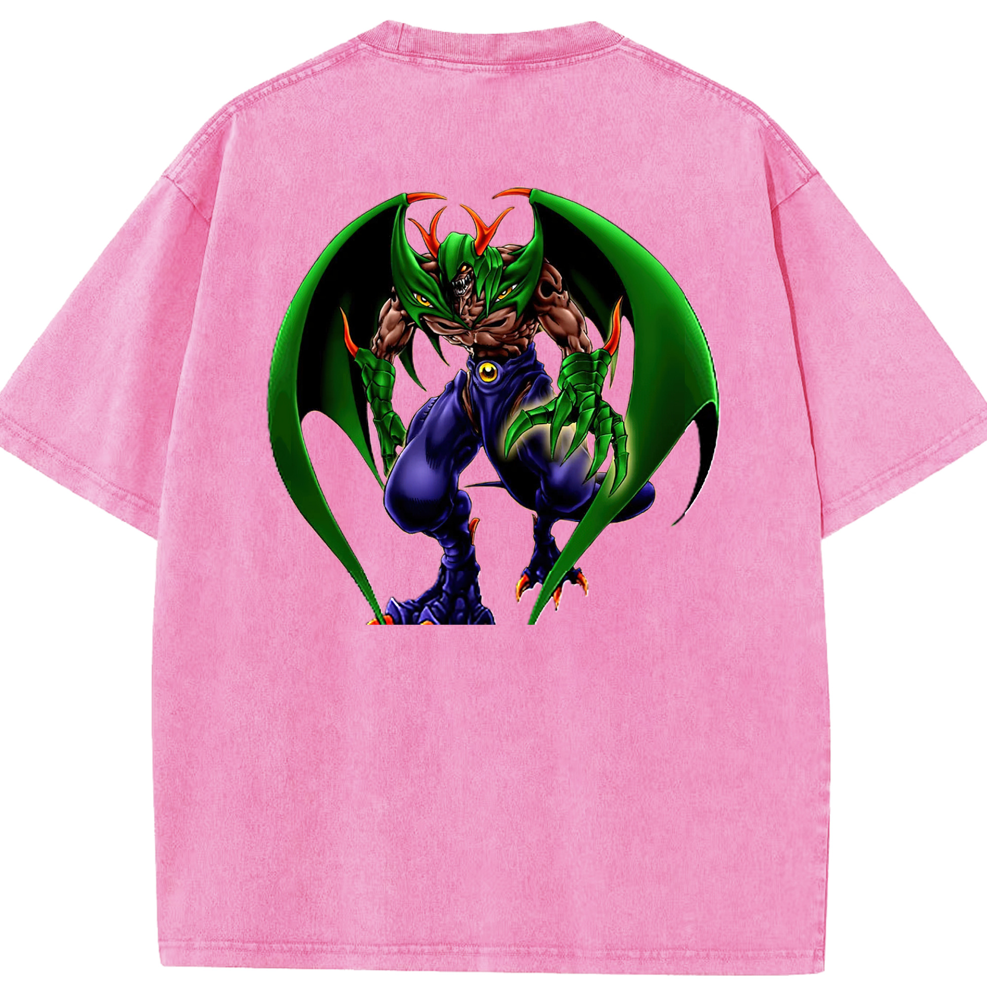 （画像用） 遊☆戯☆王 Yu-Gi-Oh! 綿100% ヴィンテージ風 半袖Tシャツ（背面プリント）